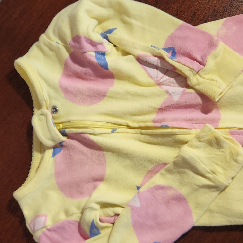 Yellow and Pink Kids One Piece